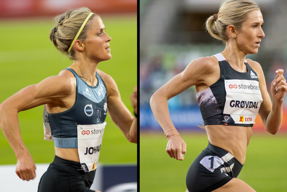 Lørdag 8. mars møtes Therese Johaug og Karoline Bjerkeli Grøvdal på Bislett. Får vi to løpere under OL-kravet? (Foto: Sylvain Cavatz) Lørdag 8. mars møtes Therese Johaug og Karoline Bjerkeli Grøvdal på Bislett. Får vi to løpere under OL-kravet? (Foto: Sylvain Cavatz)