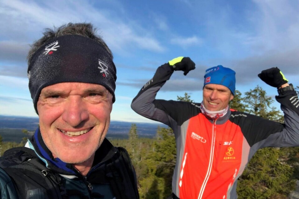 Jan Olav Endrerud (til venstre) og Per Briskelund har brukt mye muskler på Totenåsen det siste året. (Foto: Jan Olav Endrerud)) Jan Olav Endrerud (til venstre) og Per Briskelund har brukt mye muskler på Totenåsen det siste året. (Foto: Jan Olav Endrerud))