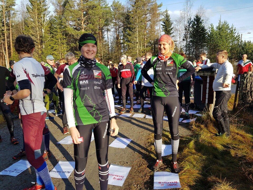 Johansson og Haugereid vant Huldertrampen i Løten Henriette Berg og June Rogstad Bekkevold tok utfordringen, stilte i Huldertrampl¢ypa på 16.6 km.jpg