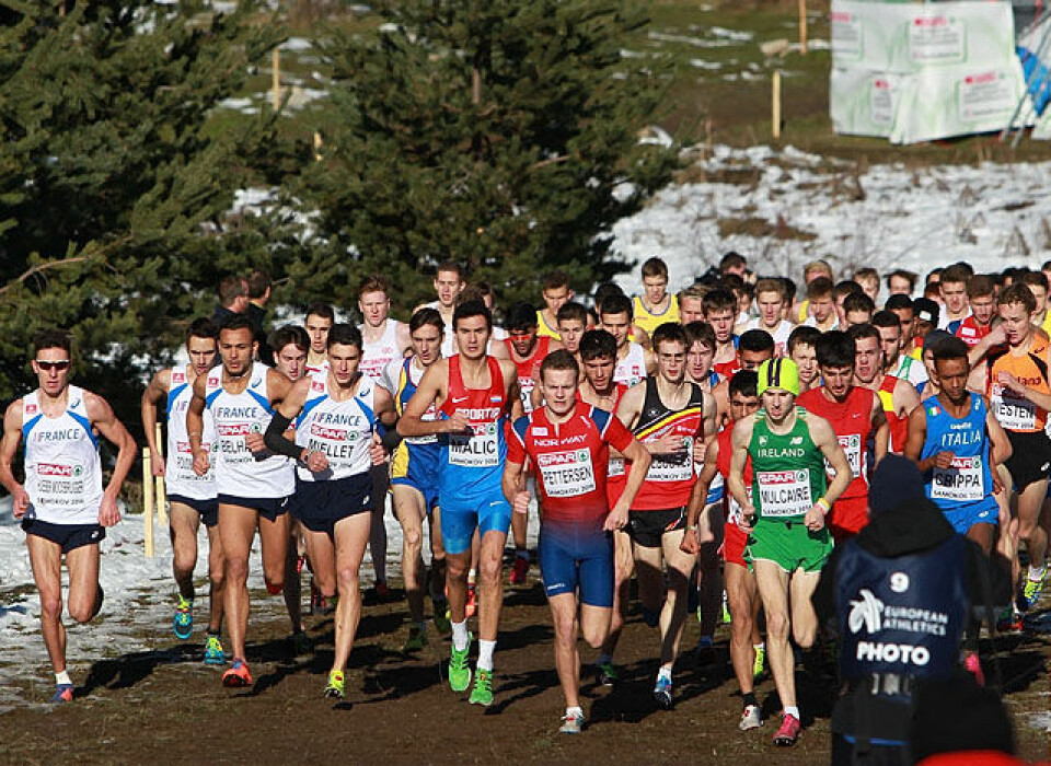 EM terreng junior gutter: Dramatisk da Crippa vant U20gutter_Magnus_H_Pettersen_i_tet_mange_A20G7454