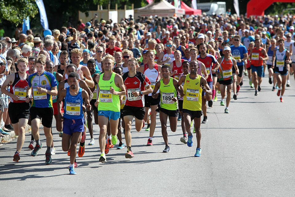 Starten har gått for hoveddistansen 11,6 km i 2018. (Foto: Kjell Vigestad) Starten har gått for hoveddistansen 11,6 km i 2018. (Foto: Kjell Vigestad)