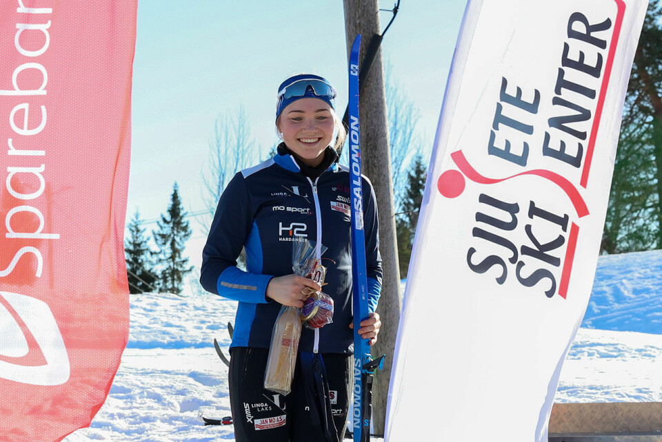 Skiskyttar Hanna Børve ho har opp gjennom åra trena tallause timar på Sjusete skisenter, der Torefjellsrennet gjekk i helga. I helga vann ho fristilsdistansen i dette rennet. (Alle foto: Arne Dag Myking) Hanna Børve