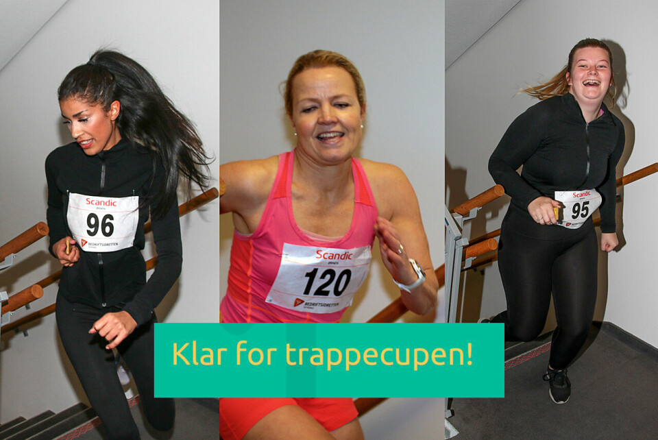 Her er noen løpere fra det eneste trappeløpet som ble arrangert i fjor, det gikk nettopp på hotel Ørnen. (Foto: Arne Dag Myking) Her er noen løpere fra det eneste trappeløpet som ble arrangert i fjor, det gikk nettopp på hotel Ørnen. (Foto: Arne Dag Myking)