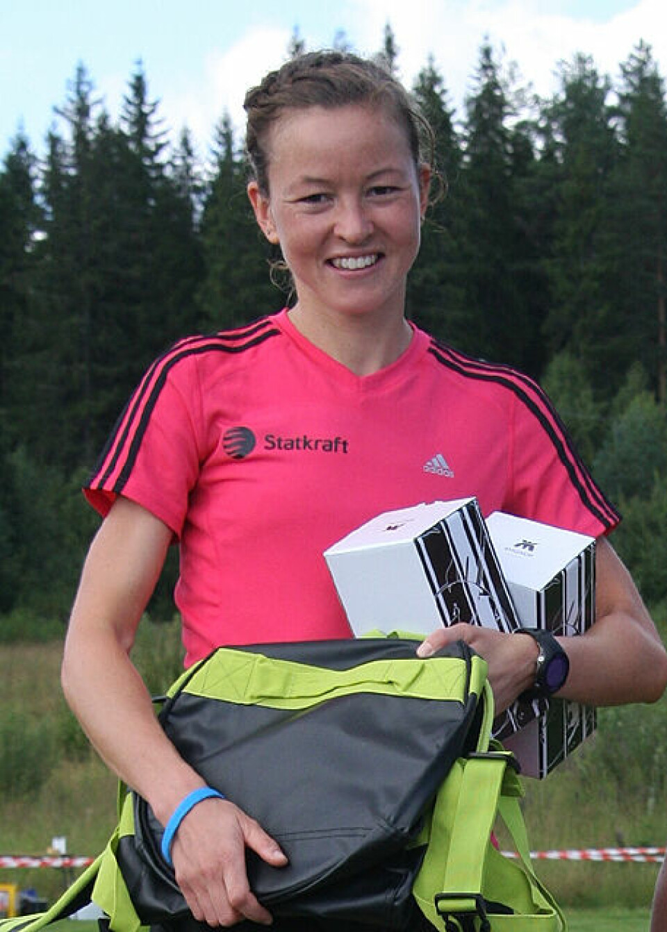 Sterke sololøp i skogen Halvmaraton_Christina_Bus_Holth_premier