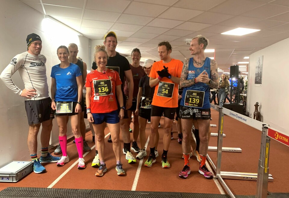 Rett før start ser vi flere av de beste løperne fremst i startfeltet, bl..a Frank Løke, Bjørn Tore Taranger, Therese Falk, Annette Velde Sande og Emir Halalkic. (Foto: Olav Engen) Rett før start ser vi flere av de beste løperne fremst i startfeltet, bl..a Frank Løke, Bjørn Tore Taranger, Therese Falk, Annette Velde Sande og Emir Halalkic. (Foto: Olav Engen)