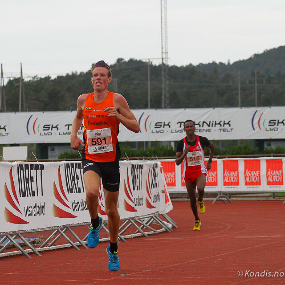 Marthe K. Myhre og Ørjan Grønnevig norgesmestre i halvmaraton KMHalv-1394.jpg