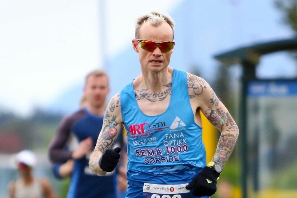 Bjørn Tore Kronen Taranger var full av rosende ord om rosenes by etter seieren og rekorden i Molde. (Foto: Stig Hole) Bjørn Tore Kronen Taranger var full av rosende ord om 'Rosens by' etter seieren og løyperekorden lørdag. (Foto: Stig Hole)