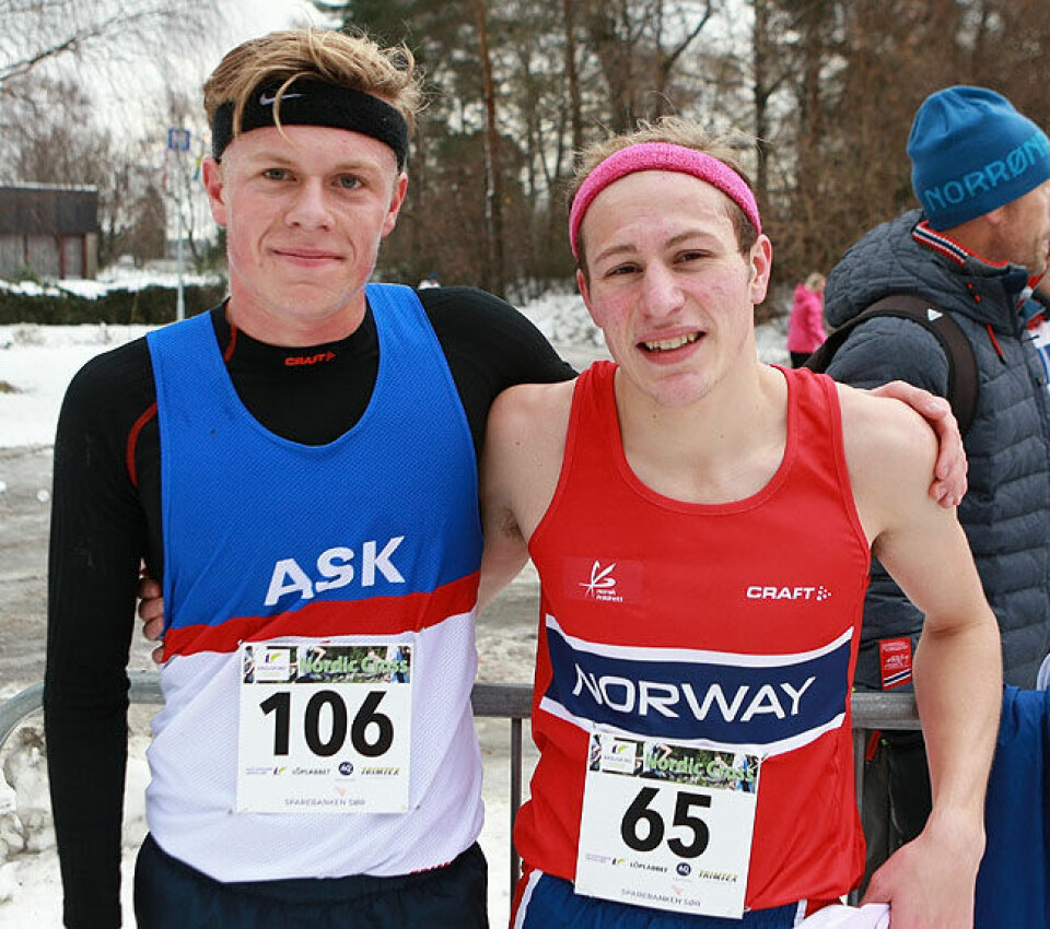 Nordisk: Stian Ø Aarvik og Simen H Haugen nr. 2 og 3 i juniorklassen Gode_triatleter_Casper_Stornes_Birk_Skogland_AZ3T3840.jpg