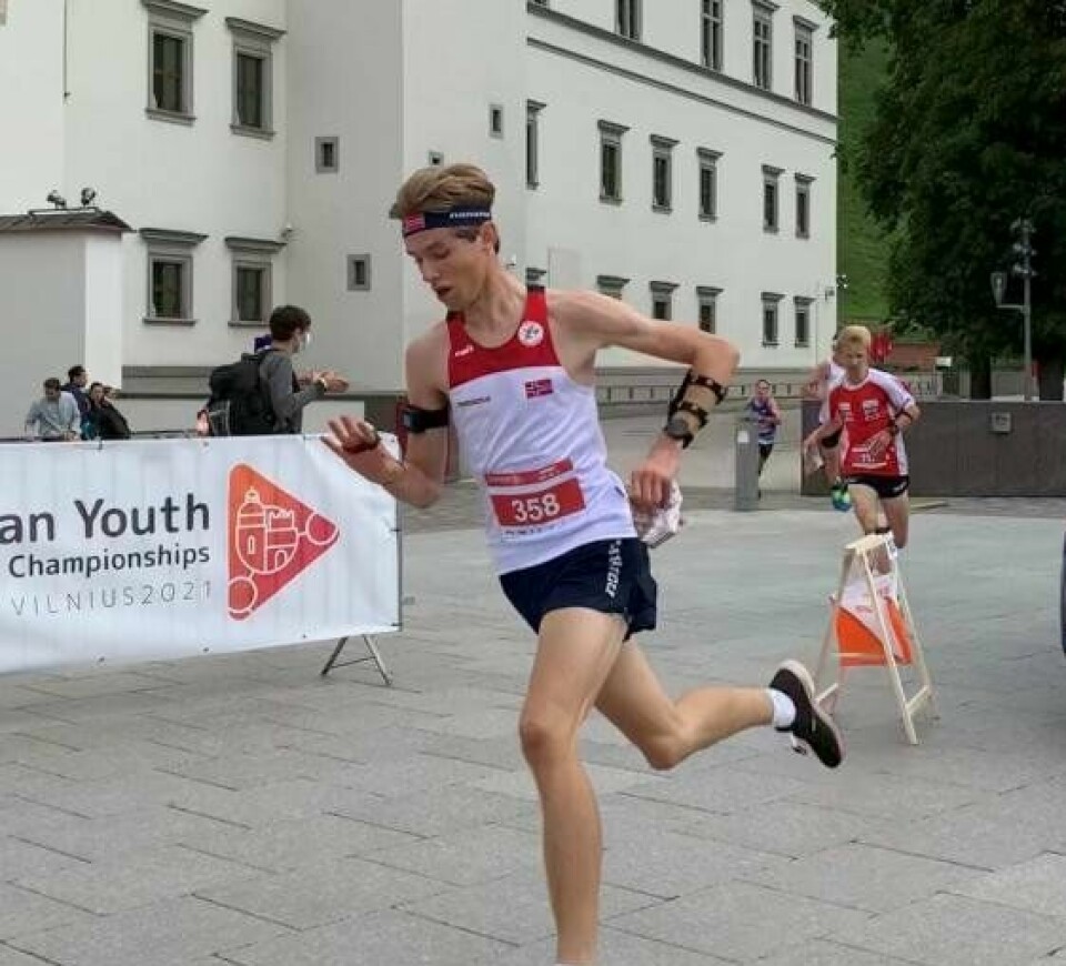 Brage Takle med sølv på ungdoms-EM-sprinten UEM-Takle