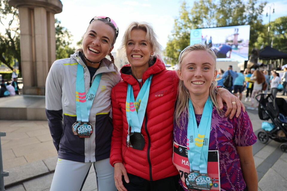 Rita Nordsveen og Anton Gustafsson vant trippelen i Oslo Maraton Trippel 3 beste kvinner.JPG