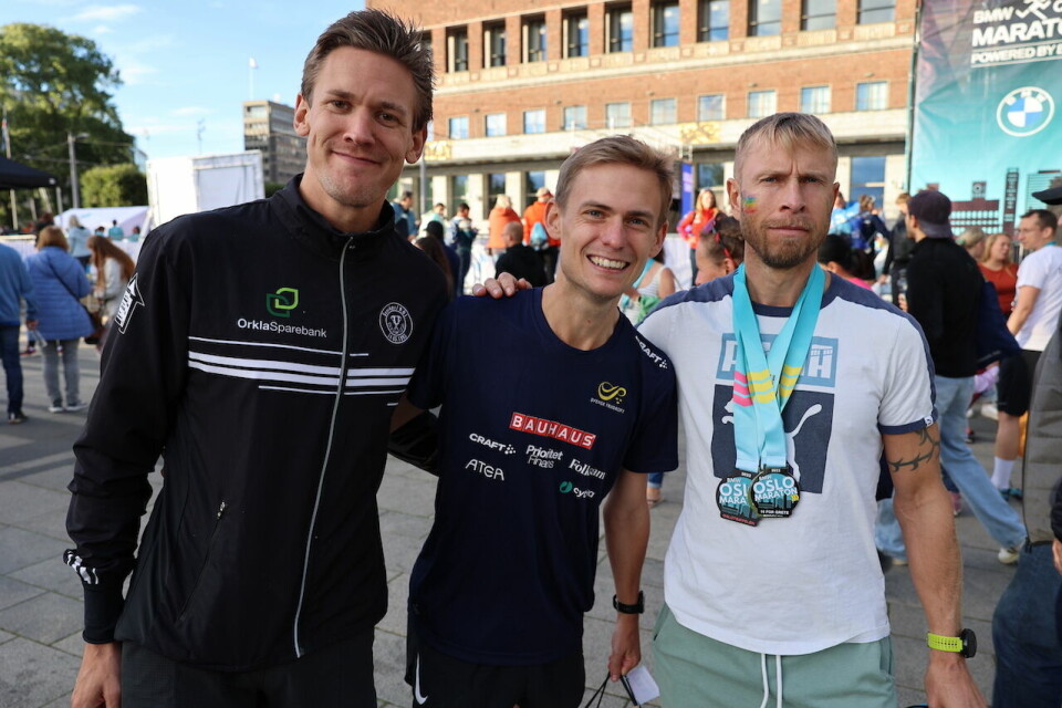 Rita Nordsveen og Anton Gustafsson vant trippelen i Oslo Maraton Trippel 3 beste herrer.JPG