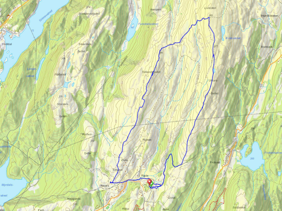 Platou Fjellkarusell starter opp igjen 13. august over Livarden Livarden.jpg