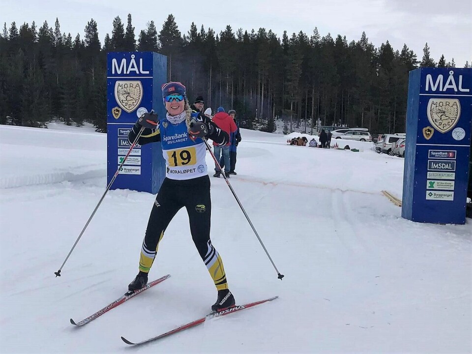 Real spurtduell i det 81. Moraløpet mellom Koppang og Rendalen Hilde Redtr¢en.jpg