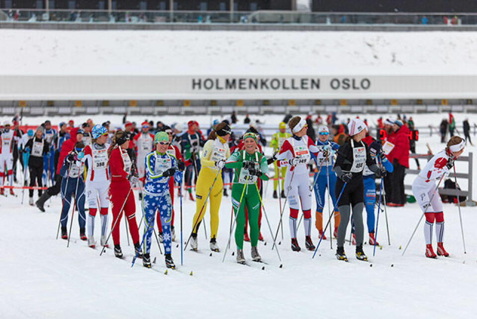 Arne Post og Kristin Antonsen vant Holmenkollmarsjen 037_start_elite_damer_13022016.jpg