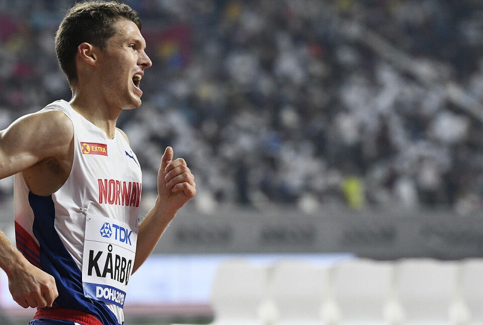 Tom Erling Kårbø løp sitt beste hinderløp hittil - da det gjaldt som mest i VM. (Foto: Bjørn Johannessen) Tom Erling Kårbø løp sitt beste hinderløp hittil - da det gjaldt som mest i VM. (Foto: Bjørn Johannessen)