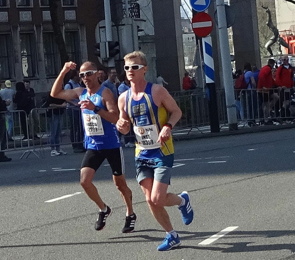 Inge Hasund, Bøler noterte seg for 2.35.43 og ble nestbeste nordmann og satte personlig rekord. Foto: Joachim Tranvåg Inge Hasund, Bøler noterte seg for 2.35.43 og ble nestbeste nordmann og satte personlig rekord. Foto: Joachim Tranvåg