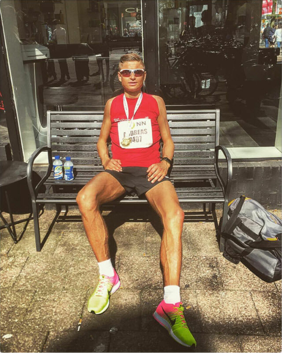 Fem norske under 2.40 i Rotterdam Marathon Andreas_Groegaard_etter_Rotterdam.jpg