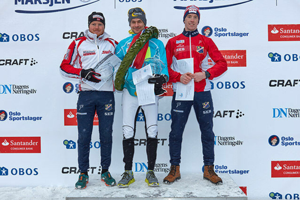 Arne Post og Kristin Antonsen vant Holmenkollmarsjen 434_pallen_herrer_13022016.jpg