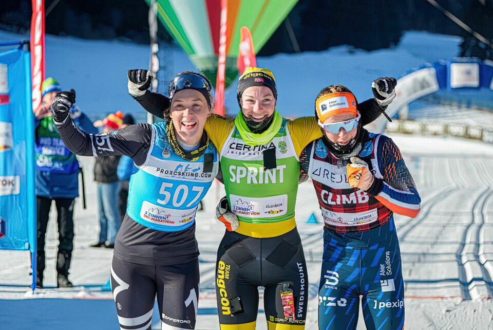Fra venstre: Jenny Larsson, Anniken Gjerde Alnæs og Silje Øyre Slind. (Foto: Vanzetta/NordicFocus) Fra venstre: Jenny Larsson, Anniken Gjerde Alnæs og Silje Øyre Slind. (Foto: Vanzetta/NordicFocus)