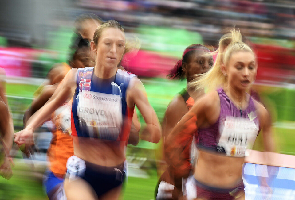 Karoline Bjerkeli Grøvdal sletta Grete Waitz' 45 år gamle 3000 m-rekord 3000-grovdal-speed_50D2257.jpg