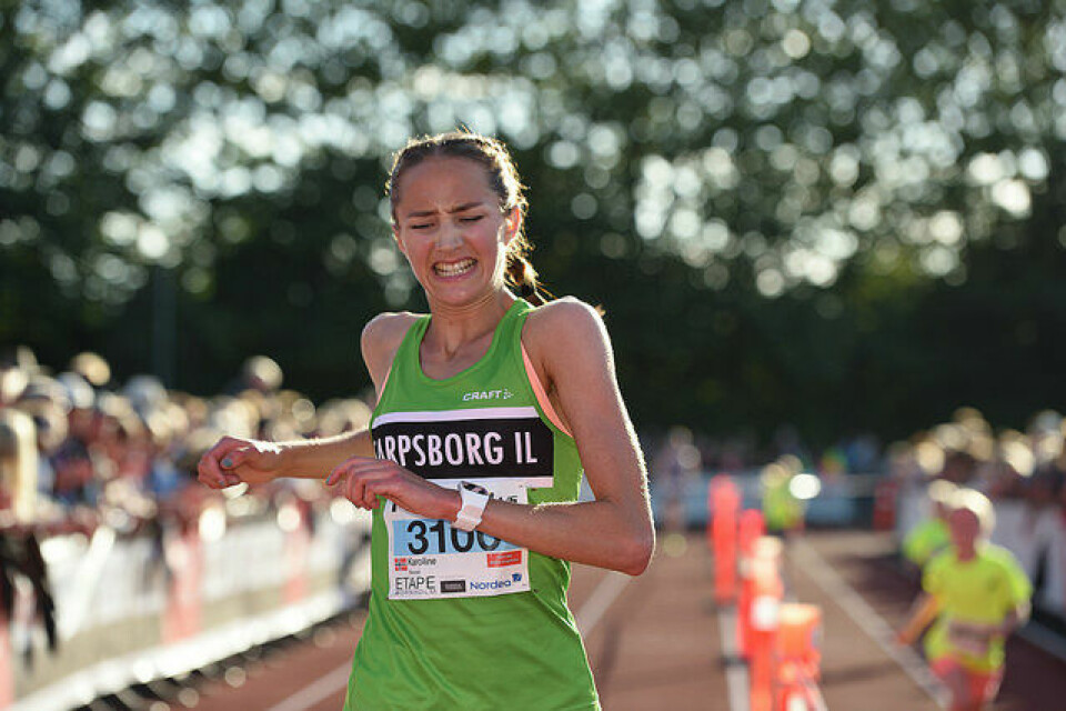 Monika Kørra på 6. plass i Etape Bornholm der 91 norske fullførte Karoline_Skauen_5etp.jpg