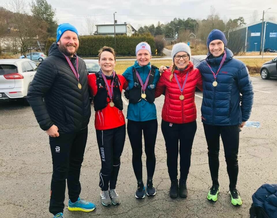 Gunneklev Ultra - årets første norske ultraløp Tom_Benjaminsen_NN_Kari_Beate_Holm_Hovde_Torunn_Paulse_ Brandt_Stian_Tveten.jpg