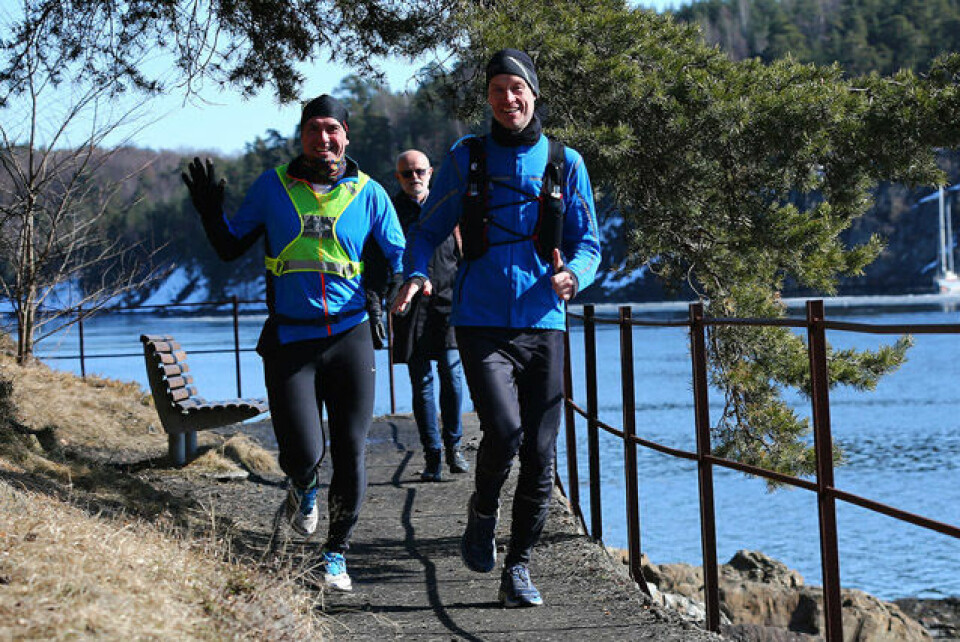 Løpernes Påskeharemaraton i kaldt solskinnsvær Sollerud_153