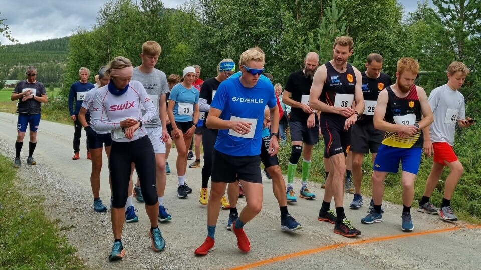 Fra starten for konkurranseklassen ved Grimshallen i 2022-utgaven (Foto: Folldal IF) Fra starten for konkurranseklassen ved Grimshallen i 2022-utgaven (Foto: Folldal IF)