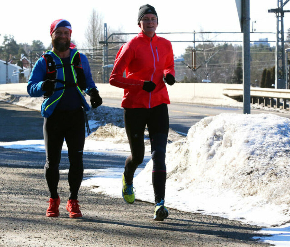 Løpernes Påskeharemaraton i kaldt solskinnsvær Norgeturban_015.jpg