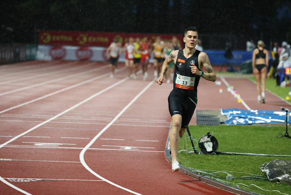 Jakob Ingebrigtsen la feltet lang bak seg på 1500 meter. Hva kan han klare dagen etter, på 5000 meter? (Foto: Arne Dag Myking) Jakob Ingebrigtsen la feltet lang bak seg på 1500 meter. Hva kan han klare dagen etter, på 5000 meter? (Foto: Arne Dag Myking)