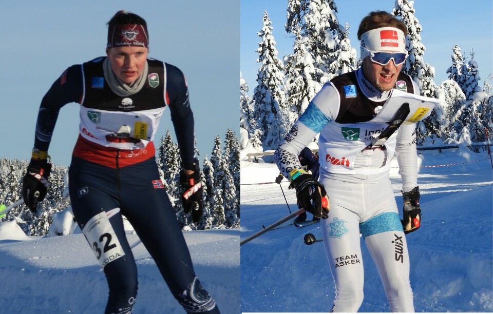 Anna Ulvensøen og Henrik Fredriksen Aas i aksjon på Skramstadsætra søndag. (Foto: Stein Arne Negård) Anna Ulvensøen og Henrik Fredriksen Aas i aksjon på Skramstadsætra søndag. (Foto: Stein Arne Negård)
