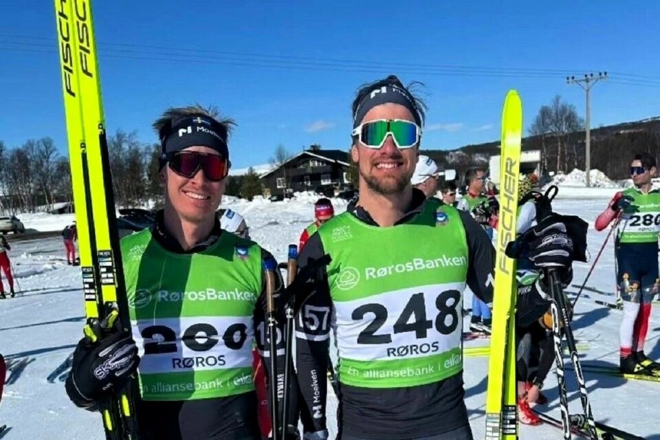Nils Dahlgren (til venstre) tok både spurtprisen på fjellet og totalseieren foran Oskar Kardin i Kromgruverennet. (Foto fra Oskar Kardins Stravaprofil) Nils Dahlgren (til venstre) tok både spurtprisen på fjellet og totalseieren foran Oskar Kardin i Kromgruverennet. (Foto fra Oskar Kardins Stravaprofil)