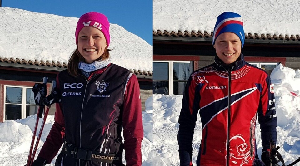 Søndagens sprint-vinnere: Anna Ulvensøen og Audun Heimdal. Søndagens sprint-vinnere: Anna Ulvensøen og Audun Heimdal.