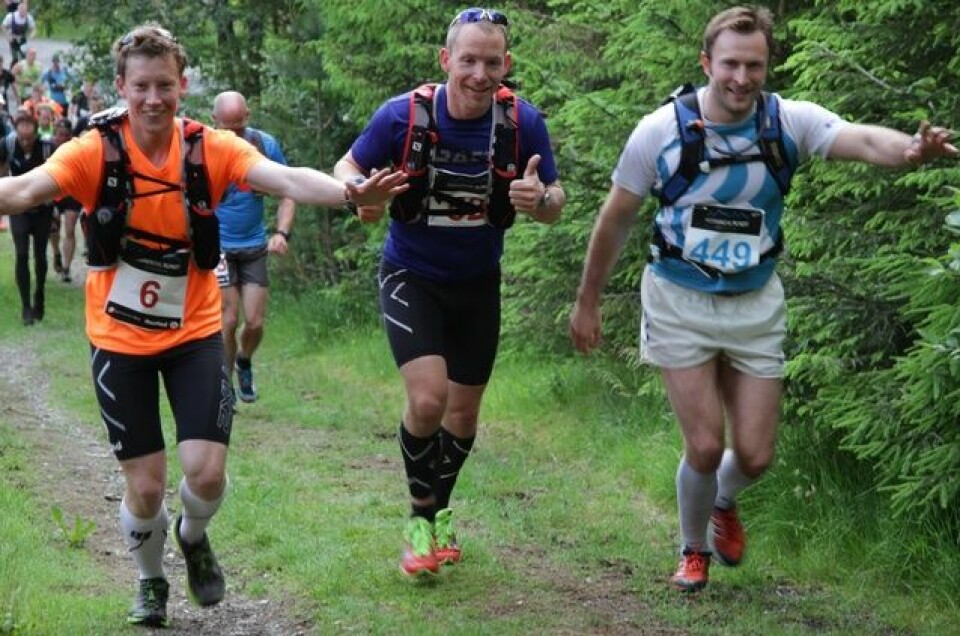 Tommy Haga og Malene Blikken Haukøy vant Hornindal Rundt Martin_Arve_og_Leiv.jpg