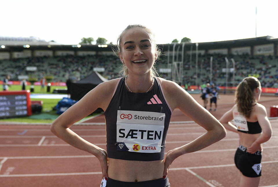 Amalie Sæten hadde all grunn til å smile etter å ha tatt en klar seier i den nasjonale 1500 meteren i Bislett Games. (Foto: Bjørn Johannessen) Amalie Sæten hadde all grunn til å smile etter å ha tatt en klar seier i den nasjonale 1500 meteren i Bislett Games. (Foto: Bjørn Johannessen)
