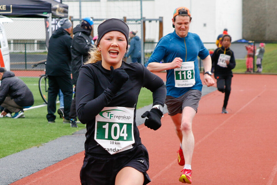 Milå ble vunnet av unge og lovende 15 årige Tuva Alme. (Alle foto: Turid Veggeland) Tuva Alme