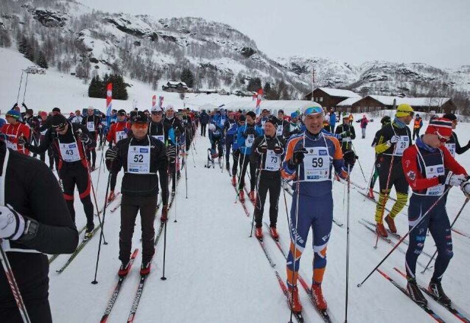 Obrestad Gabrielsen og Kvæven vant Sirdal Skimaraton 1_startfeltet (640x439).jpg