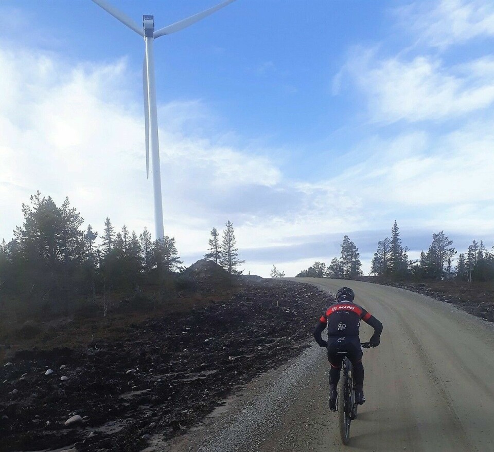 Det nye Trysil-Knut-rittet går oppom vindmølleparken på vestsida av Osensjøen. (Foto: Søre Osen IL) Det nye Trysil-Knut-rittet går oppom vindmølleparken på vestsida av Osensjøen. (Foto: Søre Osen IL)