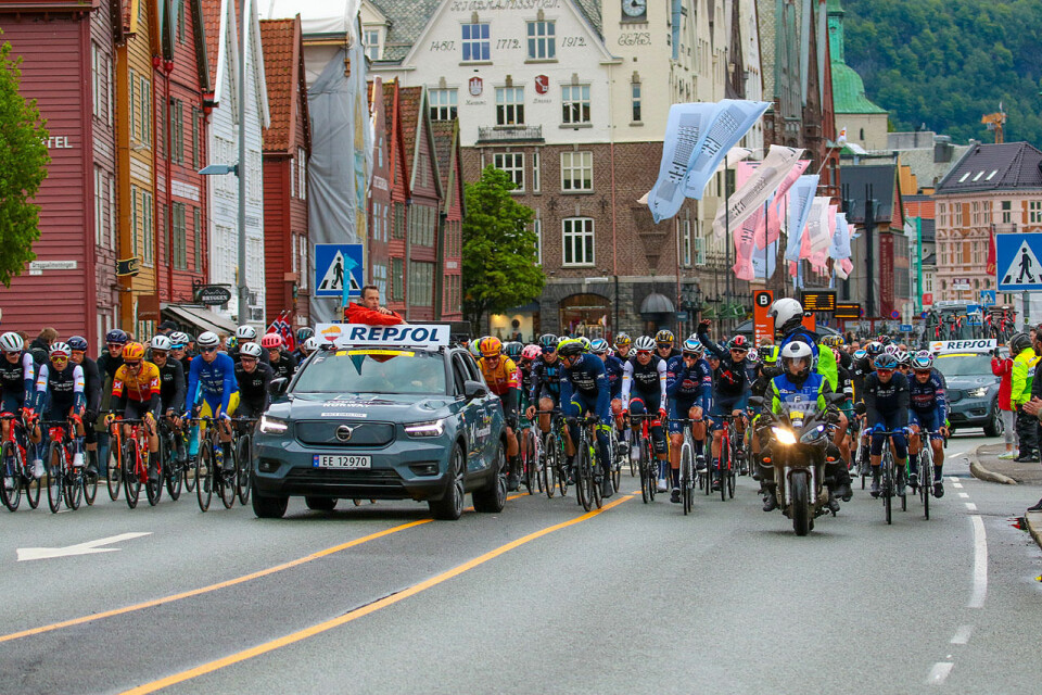 Tour of Norway startet på Bryggen i Bergen 24. mai. 6 etapper venter syklistene før de avslutter i Stavanger 29. mai. (Alle foto: Arne Dag Myking) Tour of Norway startet på Bryggen i Bergen 24. mai. 6 etapper venter syklistene før de avslutter i Stavanger 29. mai. (Alle foto: Arne Dag Myking)