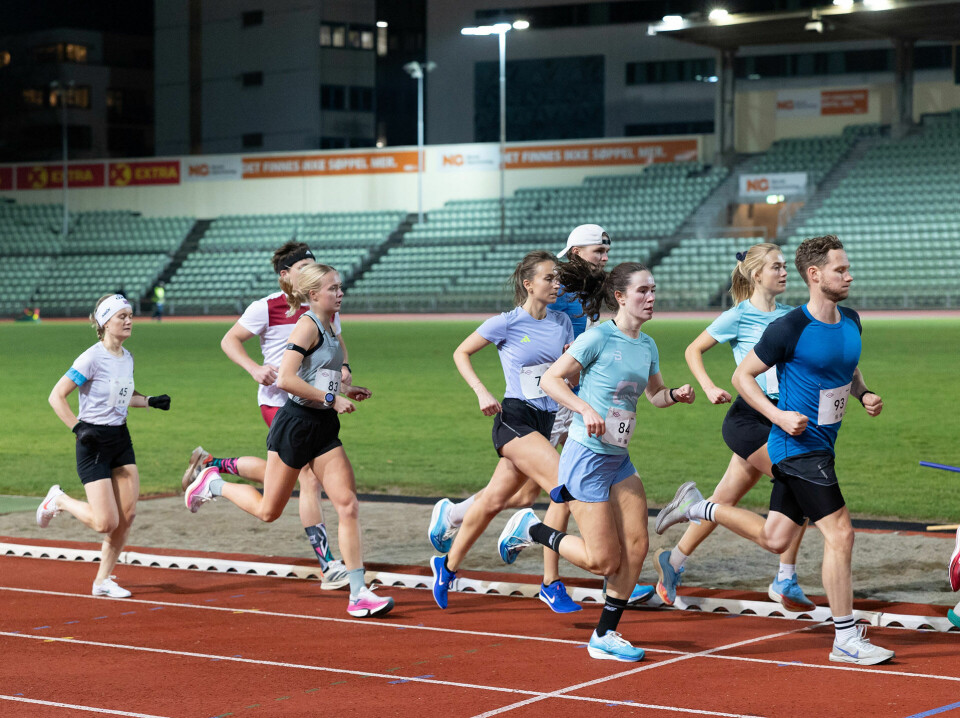 Frida Bjørnstad Konow og Haakon Sørstad vant 3000 m Lightning Edition på Bislett Kvinnefelt-8U3A3686.jpg