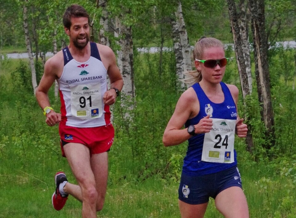 Hanne Mjøen Maridal i bra driv på vei mot å slette Runa Bostads 11 år gamle rekord. (Foto: Gunnar Bureid) Hanne Mjøen Maridal i bra driv på vei mot å slette Runa Bostads 11 år gamle rekord. (Foto: Gunnar Bureid)