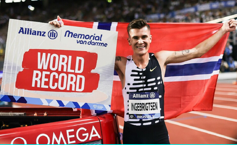 Den nye verdensrekordholderen på 2000 meter. (Foto Dan Vernon/Diamond League) Den nye verdensrekordholderen på 2000 meter. (Foto Dan Vernon/Diamond League)