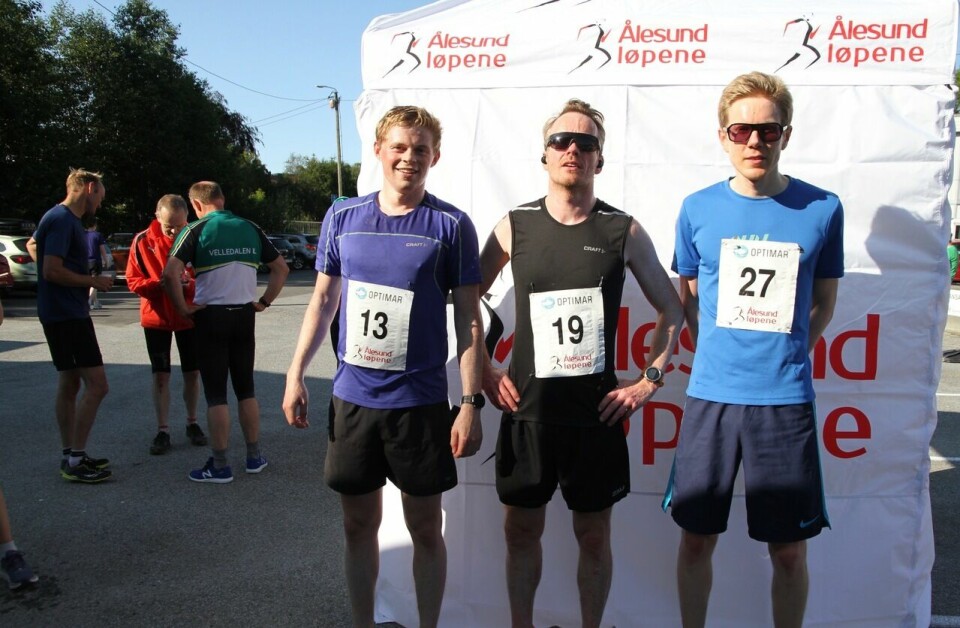 62 løpere i sommerkarusellen i Ålesund 3beste_menn_10km