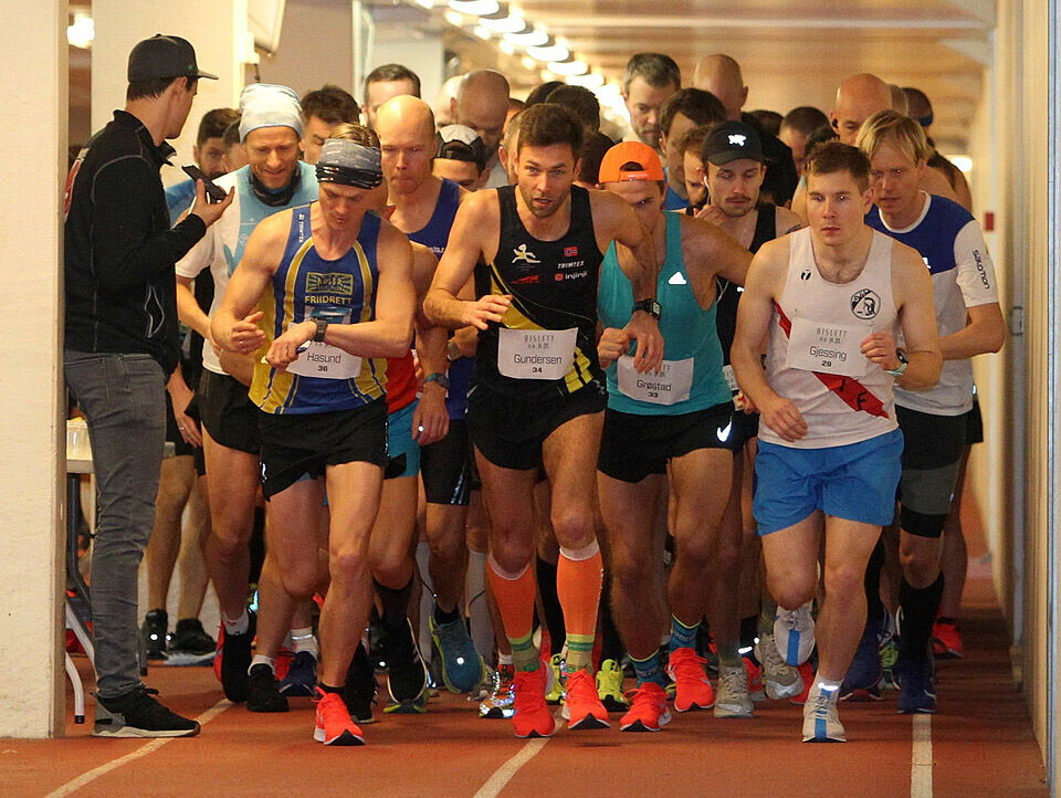 Fra starten på pulje 1 i 2019. (Foto: Kjell Vigestad) Fra starten på pulje 1 i 2019. (Foto: Kjell Vigestad)