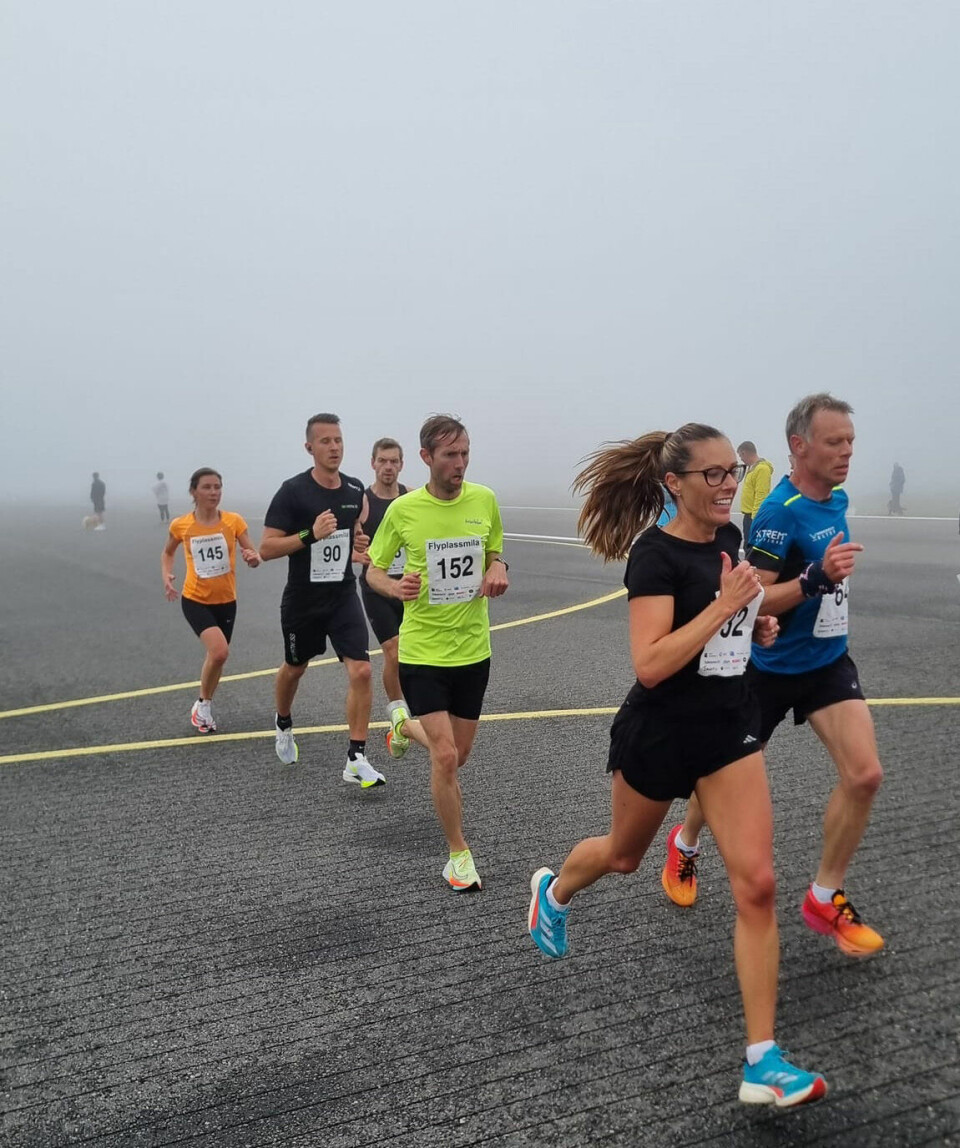 Dommersnes og Gjendem vant Flyplassmila i tåka på Stord flyplassmila-taake.jpg