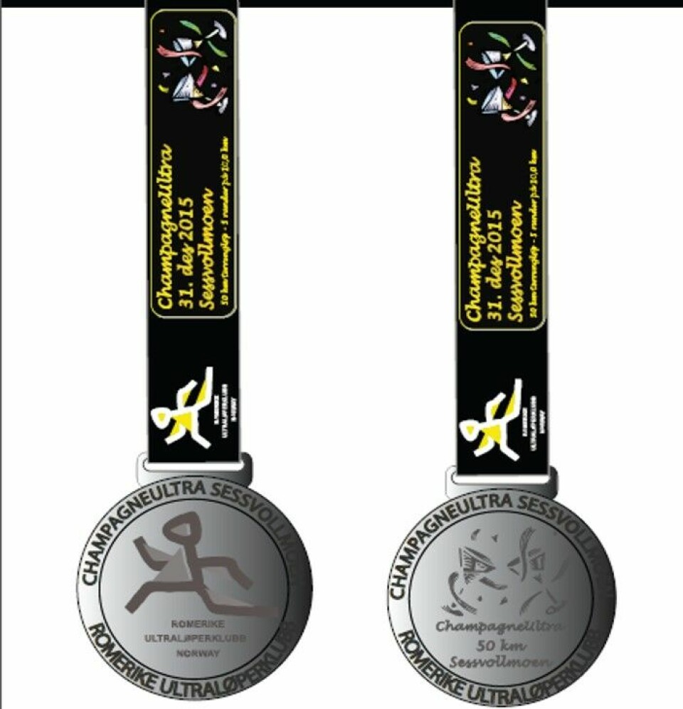 50 løpere er påmeldt til ChampagneUltra 31.12. Medalje_ChampagneUltra.jpg