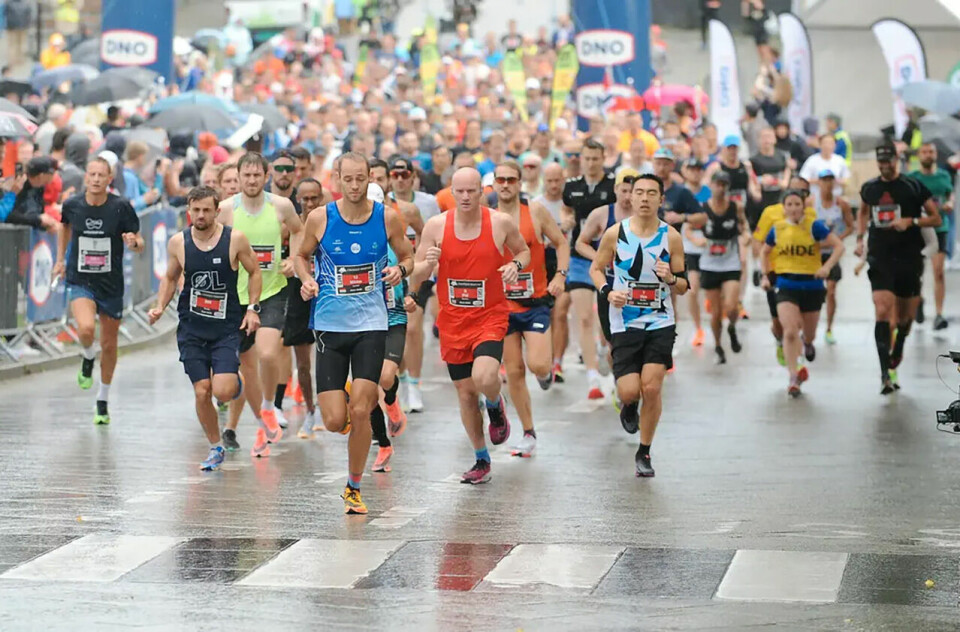 Starten har gått etter et skikkelig regnfall. (Foto: Svein Hagen, Stavanger Aftenblad) Starten har gått etter et skikkelig regnfall. (Foto: Svein Hagen, Stavanger Aftenblad)