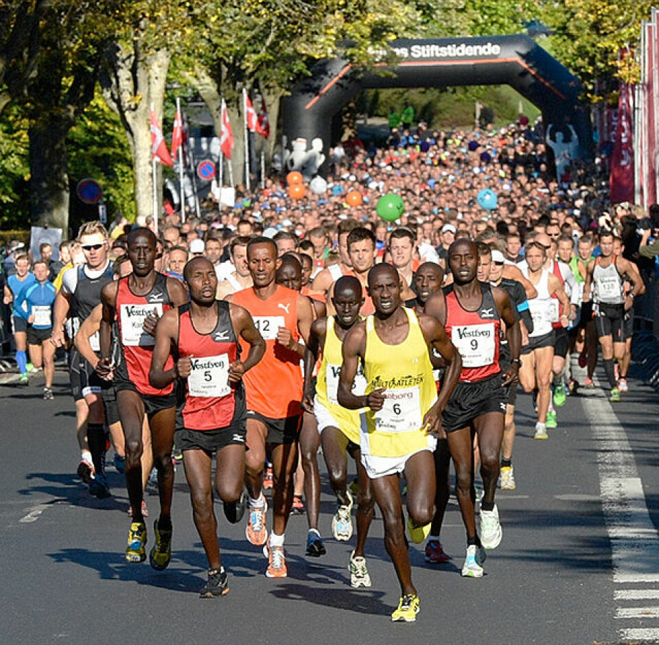 Kenyansk i H.C. Andersen Marathon Start_HCAndersen_Marathon_ingress