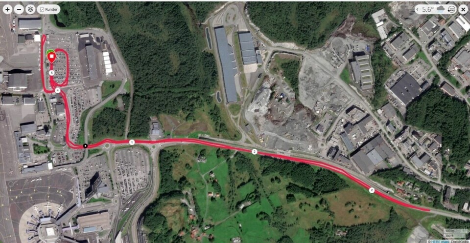 Flyplassløpet på Flesland 15. april er kontrollmålt Løypefoto.jpg