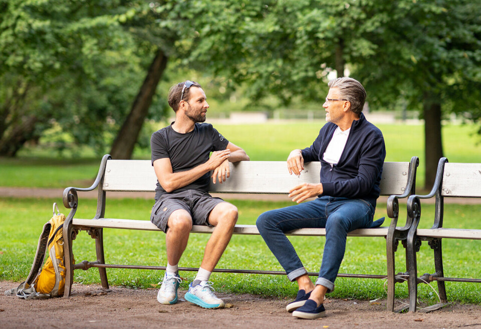 Sindre og Cato: Kløktige planer kan legges på en benk i Frognerparken. (Foto: Lars Anton Hermansen) Sindre og Cato: Kløktige planer kan legges på en benk i Frognerparken. (Foto: Lars Anton Hermansen)